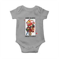 Funny Born To Jest Forced To Joust Baby Onesie Medieval Renaissance Meme - Wonder Print Shop