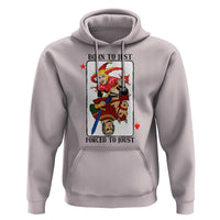 Funny Born To Jest Forced To Joust Hoodie Medieval Renaissance Meme - Wonder Print Shop