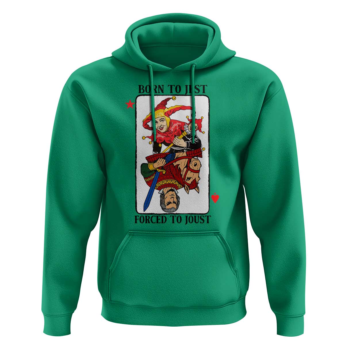 Funny Born To Jest Forced To Joust Hoodie Medieval Renaissance Meme - Wonder Print Shop