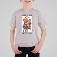 Funny Born To Jest Forced To Joust T Shirt For Kid Medieval Renaissance Meme - Wonder Print Shop