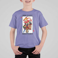 Funny Born To Jest Forced To Joust T Shirt For Kid Medieval Renaissance Meme - Wonder Print Shop