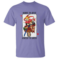 Funny Born To Jest Forced To Joust T Shirt Medieval Renaissance Meme - Wonder Print Shop