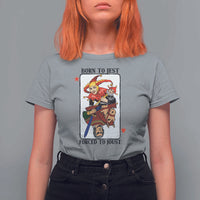Funny Born To Jest Forced To Joust T Shirt For Women Medieval Renaissance Meme - Wonder Print Shop