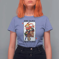 Funny Born To Jest Forced To Joust T Shirt For Women Medieval Renaissance Meme - Wonder Print Shop