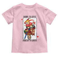 Funny Born To Jest Forced To Joust Toddler T Shirt Medieval Renaissance Meme - Wonder Print Shop