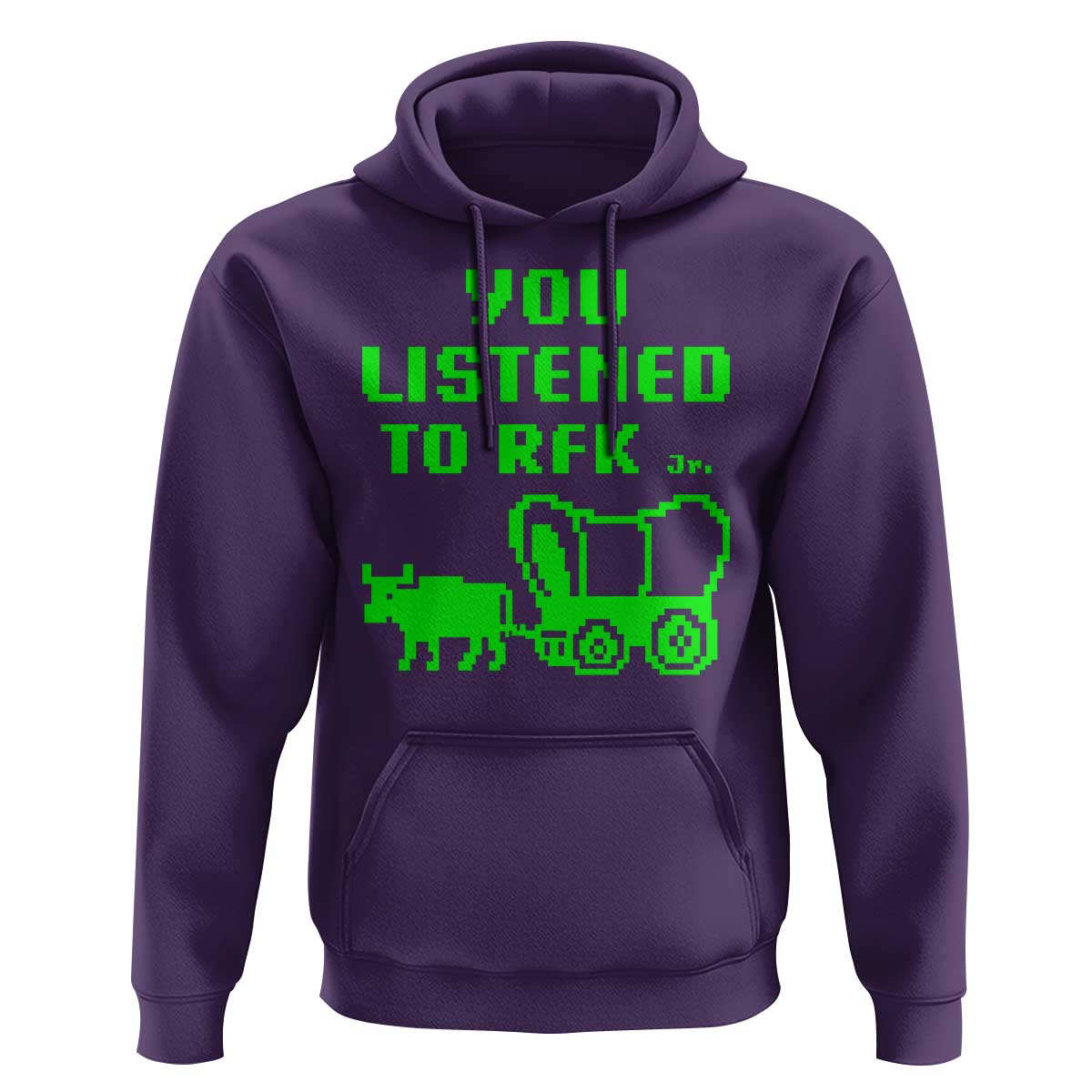Funny You Listened To RFK Jr Hoodie Oregon Trail Cow Wagon - Wonder Print Shop