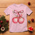 Christmas Coquette Pink Baubles Bow T Shirt - Wonder Print Shop