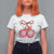 Christmas Coquette Pink Baubles Bow T Shirt For Women - Wonder Print Shop