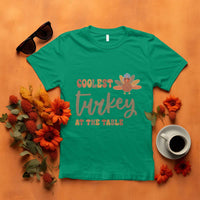 Funny Thanksgiving Turkey T Shirt Coolest Turkey At The Table Fall Season - Wonder Print Shop