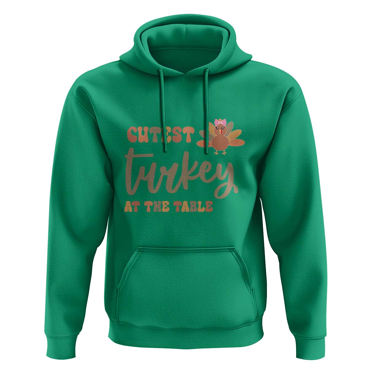 Funny Thanksgiving Turkey Hoodie Cutest Turkey At The Table Fall Season