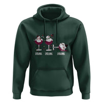 Funny Christmas Wine Hoodie Drink Drank Drunk Snowman Xmas
