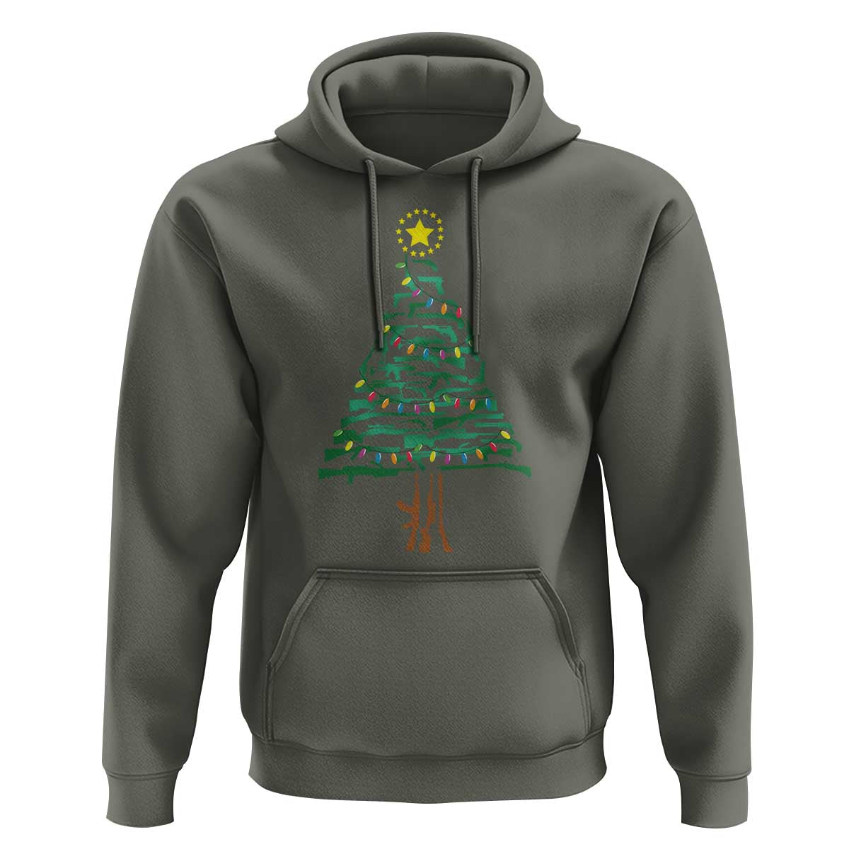 Christmas Gun Hoodie Xmas Tree 2nd Amendment Star