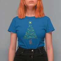 Christmas Gun T Shirt For Women Xmas Tree 2nd Amendment Star - Wonder Print Shop