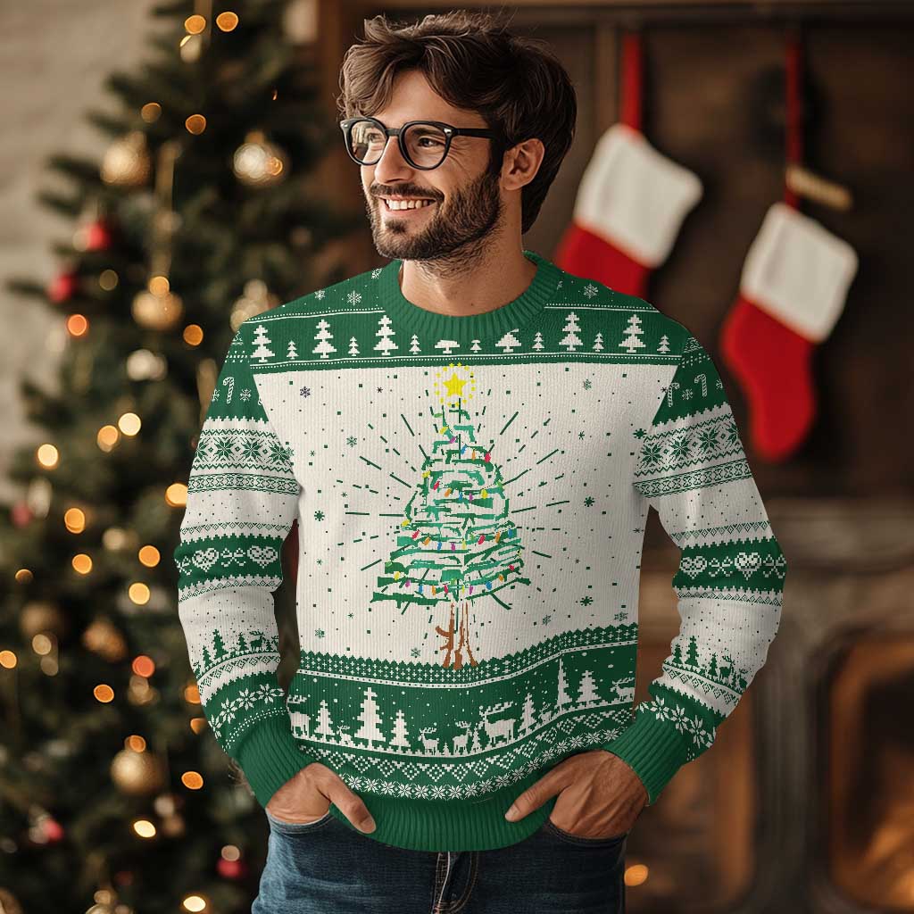 Xmas Gun Ugly Christmas Sweater Xmas Tree 2nd Amendment Star - Wonder Print Shop