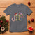Christmas Veterans T Shirt Joy Candy Cane American Flag - Wonder Print Shop