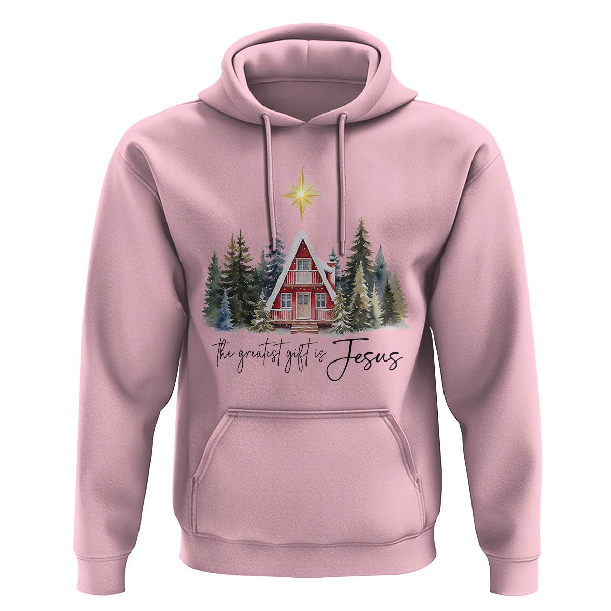 Christian Christmas Hoodie The Greatest Gift Is Jesus Star Of Bethlehem