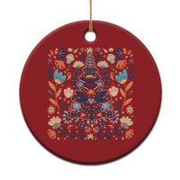 Norwegian Xmas Scandinavian Yule Xmas Tree Folk Art Winter Solstice Christmas Ornament - Wonder Print Shop