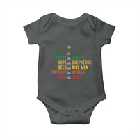 Christian Faith Baby Onesie Believe Like Mary Trust Like Joseph Hope Like Shepherds