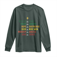 Christian Faith Long Sleeve Shirt Believe Like Mary Trust Like Joseph Hope Like Shepherds
