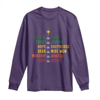 Christian Faith Long Sleeve Shirt Believe Like Mary Trust Like Joseph Hope Like Shepherds