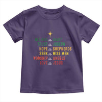 Christian Faith Toddler T Shirt Believe Like Mary Trust Like Joseph Hope Like Shepherds