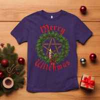 Nordic Christmas T Shirt Merry Witchmas Pagan Yule Xmas Wreath - Wonder Print Shop