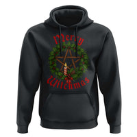 Nordic Christmas Hoodie Merry Witchmas Pagan Yule Xmas Wreath - Wonder Print Shop