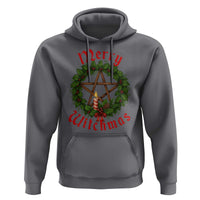 Nordic Christmas Hoodie Merry Witchmas Pagan Yule Xmas Wreath - Wonder Print Shop
