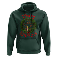 Nordic Christmas Hoodie Merry Witchmas Pagan Yule Xmas Wreath - Wonder Print Shop