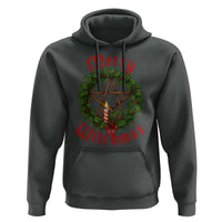 Nordic Christmas Hoodie Merry Witchmas Pagan Yule Xmas Wreath - Wonder Print Shop
