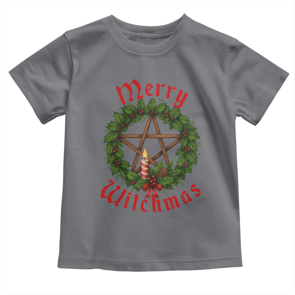 Nordic Christmas Toddler T Shirt Merry Witchmas Pagan Yule Xmas Wreath - Wonder Print Shop