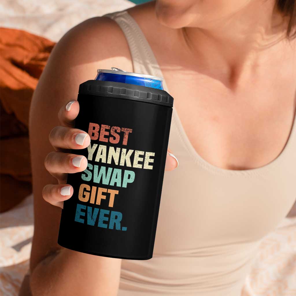 Funny Best Yankee Swap Gift Ever 4 in 1 Can Cooler Tumbler Christmas Gift Exchange Game - Wonder Print Shop