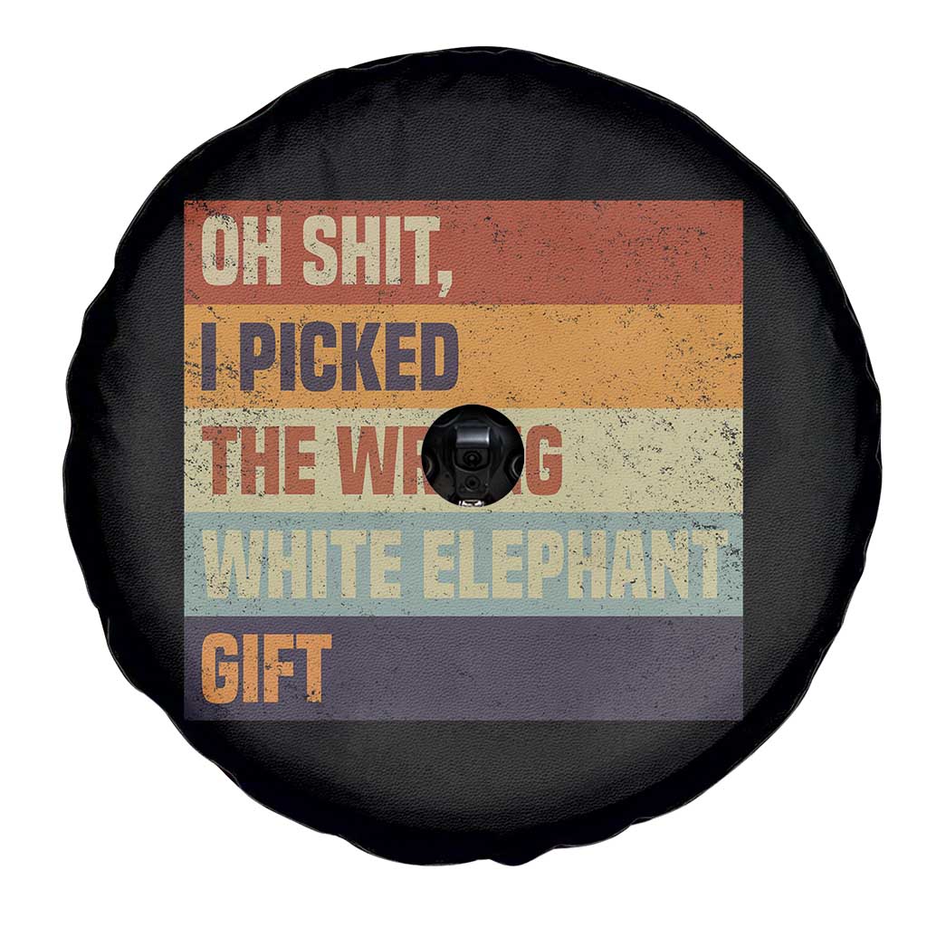 Oh Shit I Picked The Wrong White Elephant Gift Spare Tire Cover Funny Christmas Gift Exchange Game - Wonder Print Shop