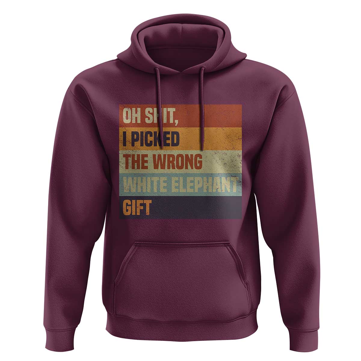Oh Shit I Picked The Wrong White Elephant Gift Hoodie Funny Christmas Gift Exchange Game - Wonder Print Shop