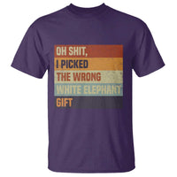 Oh Shit I Picked The Wrong White Elephant Gift T Shirt Funny Christmas Gift Exchange Game - Wonder Print Shop