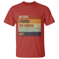 Oh Shit I Picked The Wrong White Elephant Gift T Shirt Funny Christmas Gift Exchange Game - Wonder Print Shop