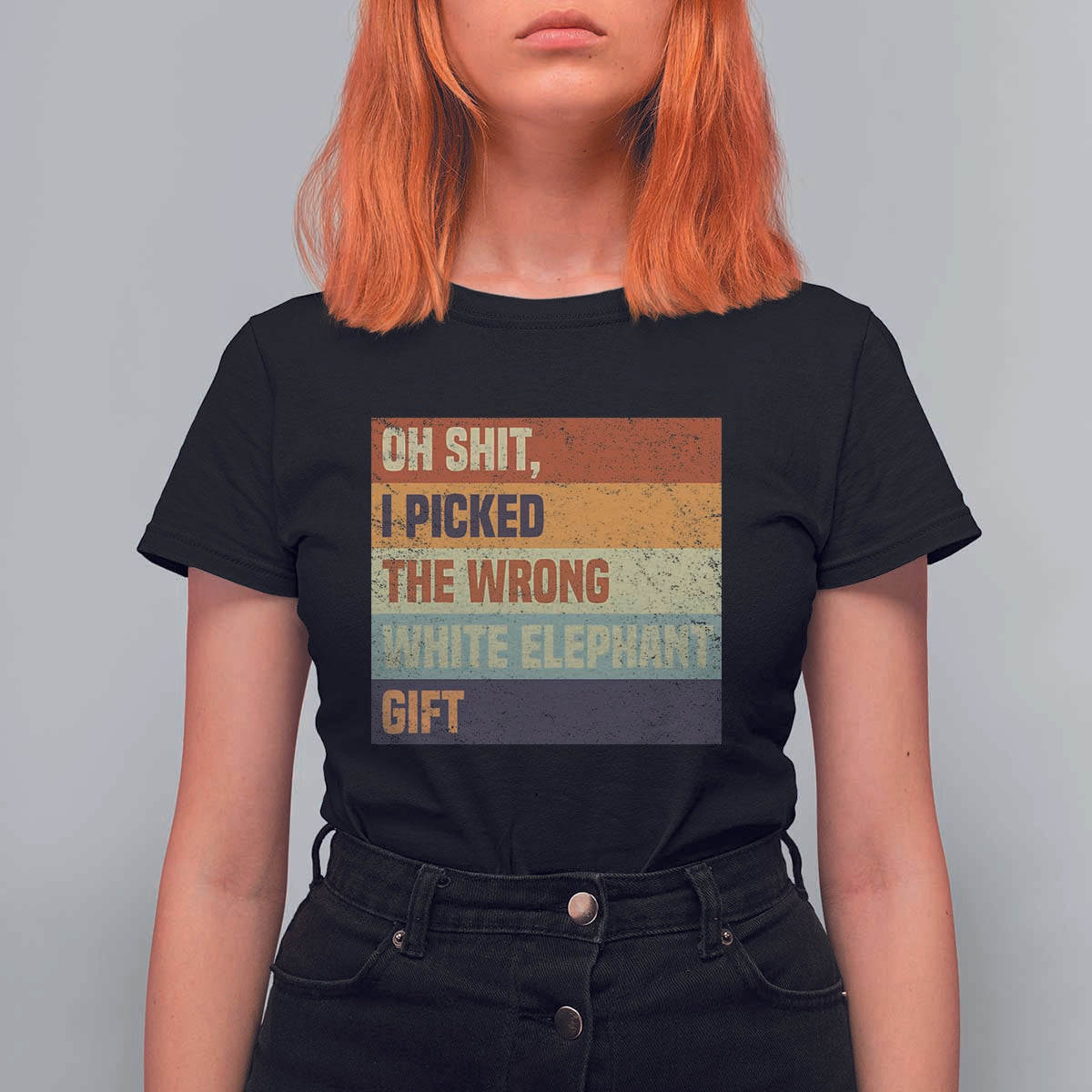 Oh Shit I Picked The Wrong White Elephant Gift T Shirt For Women Funny Christmas Gift Exchange Game - Wonder Print Shop