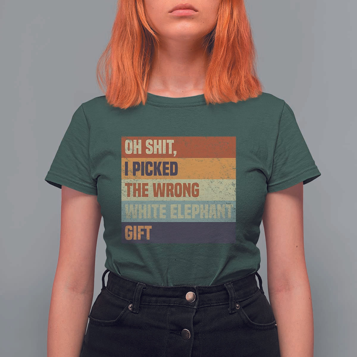 Oh Shit I Picked The Wrong White Elephant Gift T Shirt For Women Funny Christmas Gift Exchange Game - Wonder Print Shop