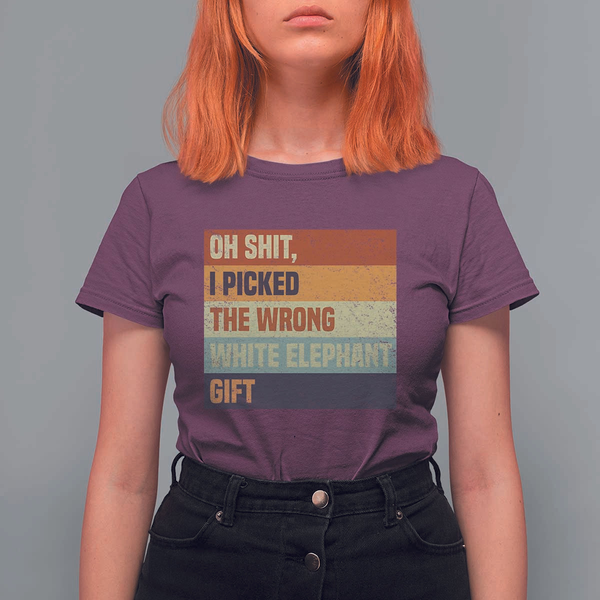 Oh Shit I Picked The Wrong White Elephant Gift T Shirt For Women Funny Christmas Gift Exchange Game - Wonder Print Shop