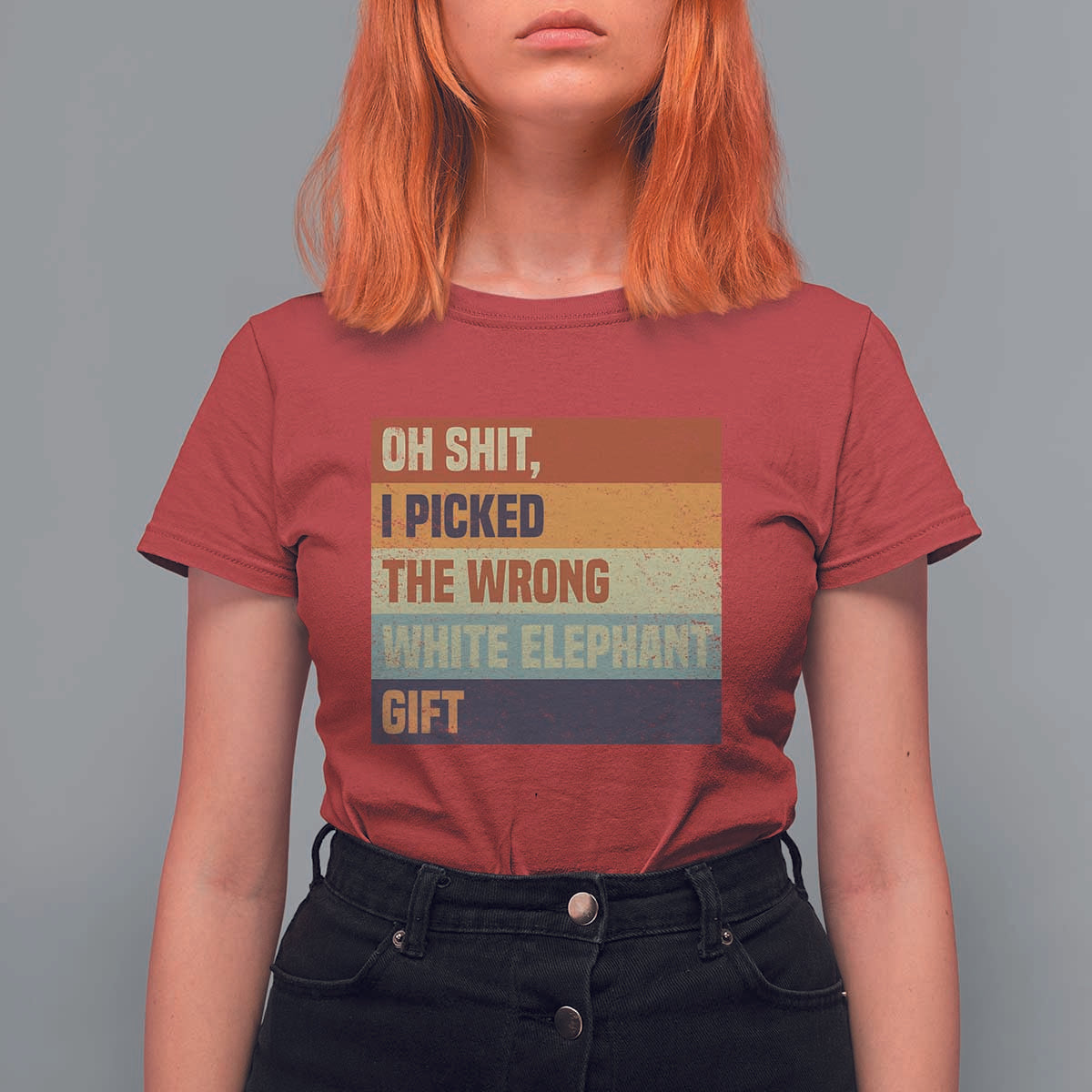 Oh Shit I Picked The Wrong White Elephant Gift T Shirt For Women Funny Christmas Gift Exchange Game - Wonder Print Shop