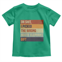 Oh Shit I Picked The Wrong White Elephant Gift Toddler T Shirt Funny Christmas Gift Exchange Game - Wonder Print Shop
