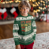 Funny Its Weird Being The Same Age As Old People Ugly Christmas Sweater - Wonder Print Shop