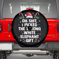 Funny Oh Shit I Picked The Wrong White Elephant Gift Spare Tire Cover Christmas Gift Exchange Santa Hat - Wonder Print Shop