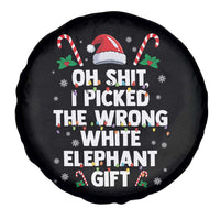 Funny Oh Shit I Picked The Wrong White Elephant Gift Spare Tire Cover Christmas Gift Exchange Santa Hat - Wonder Print Shop