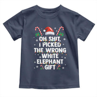 Funny Oh Shit I Picked The Wrong White Elephant Gift Toddler T Shirt Christmas Gift Exchange Santa Hat - Wonder Print Shop