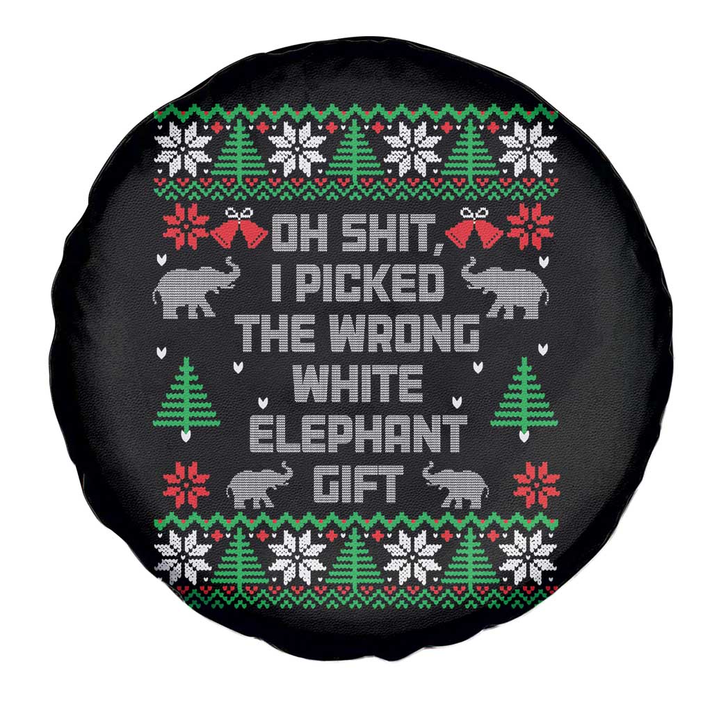 Funny Oh Shit I Picked The Wrong White Elephant Gift Spare Tire Cover Christmas Gift Exchange - Wonder Print Shop