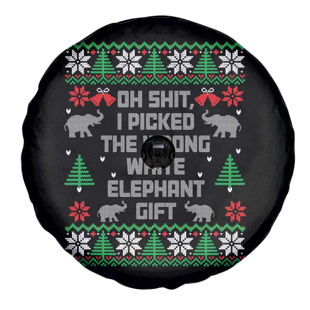 Funny Oh Shit I Picked The Wrong White Elephant Gift Spare Tire Cover Christmas Gift Exchange - Wonder Print Shop