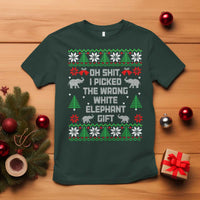 Funny Oh Shit I Picked The Wrong White Elephant Gift T Shirt Christmas Gift Exchange - Wonder Print Shop