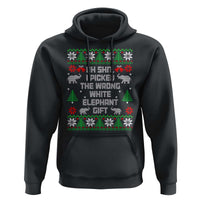 Funny Oh Shit I Picked The Wrong White Elephant Gift Hoodie Christmas Gift Exchange - Wonder Print Shop