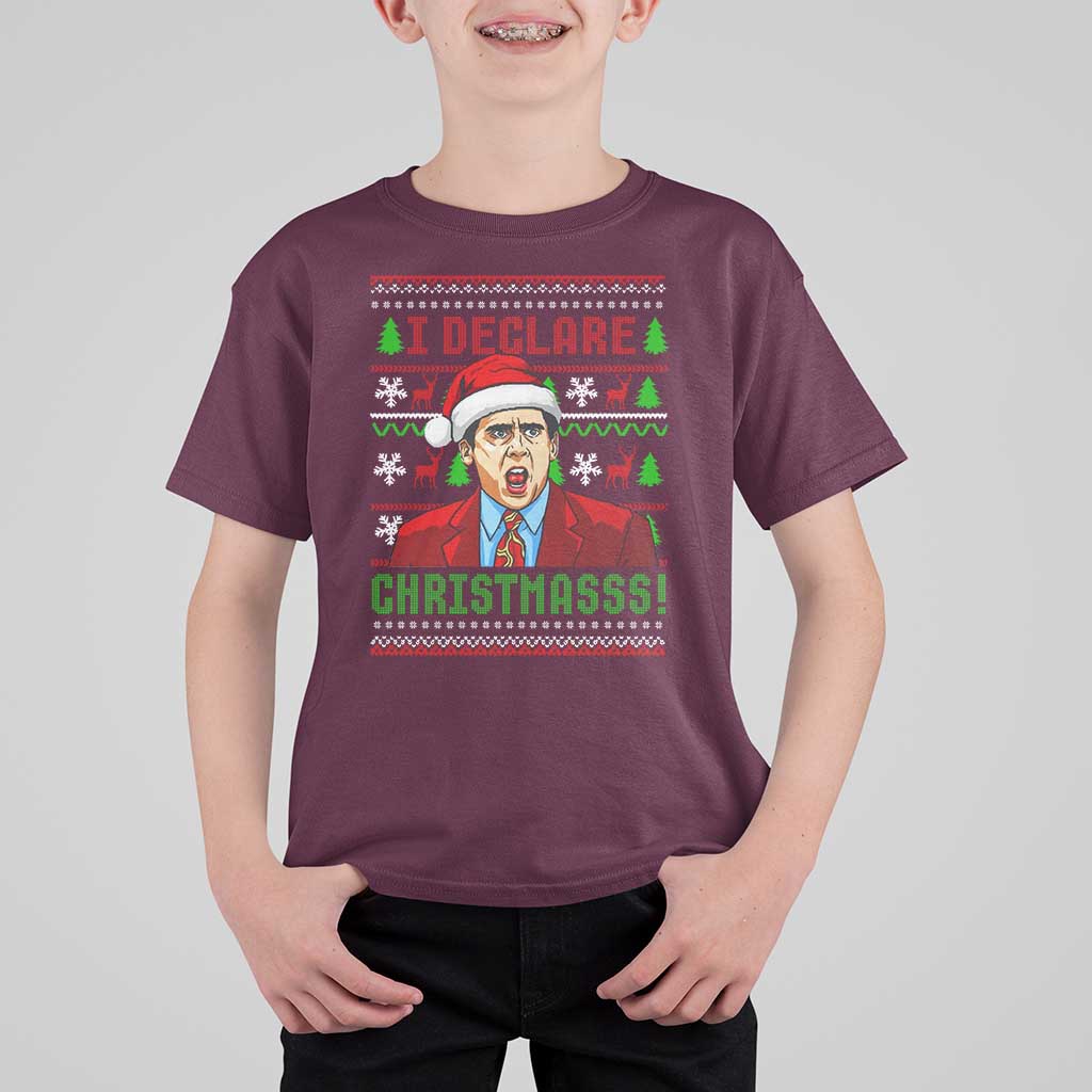 Funny I Declare Christmas T Shirt For Kid Funny Christmas Office Holiday Meme - Wonder Print Shop